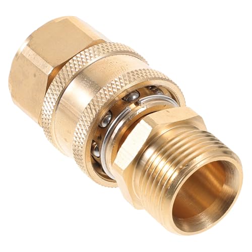 TOYZFRIENDY Wasseranschluss Kupfer Schnellkupplung Gartenschlauchadapter Hochdruckreiniger Zubehör Rostfrei Langlebig Kompatibel für Gartenpumpe und Wasserschlauch Camping von TOYZFRIENDY