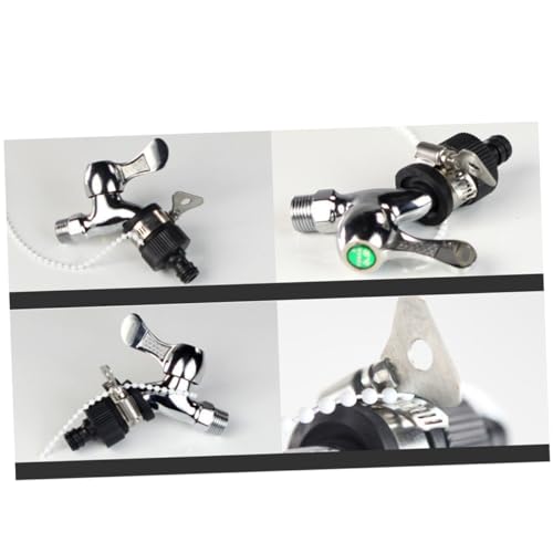 TOYZFRIENDY Wasserhahn Schlauchadapter Robuster PVC und Metall Schnellverbinder für Gartenschlauch Passend für Wasserhähne Schwarz Auslaufsicher und Langlebig von TOYZFRIENDY