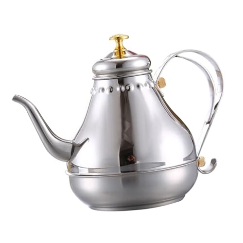 TOYZFRIENDY Wasserkocher mit Schmalem Ausguss Robuster Teekessel für Induktions und Gasherd Ergonomischer Rutschfester Griff für Teeliebhaber und Kaffeemacher von TOYZFRIENDY