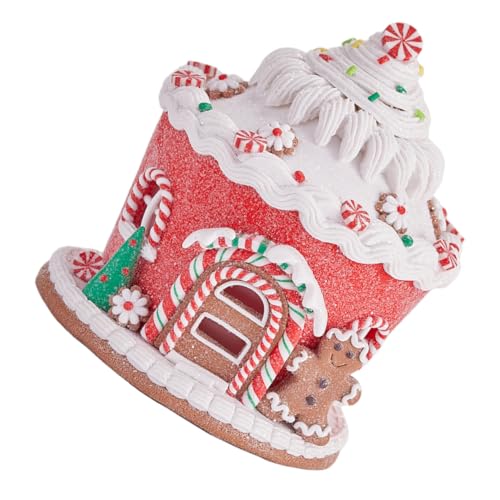 TOYZFRIENDY Weihnachtliche Led-Dekoration Resin Schloss Haus mit Licht Weihnachtlicher Tischmittelpunkt für Kamin Küche Büro Festliches Zuhause Outdoor Weihnachtsornament Lebkuchenhaus-Stil TOYZFRIENDY Weihnachtliche Led-Dekoration Resin Schloss Haus mit Licht Weihnachtlicher Tischmittelpunkt für Kamin Küche Büro Festliches Zuhause Outdoor Weihnachtsornament Lebkuchenhaus-Stil von TOYZFRIENDY