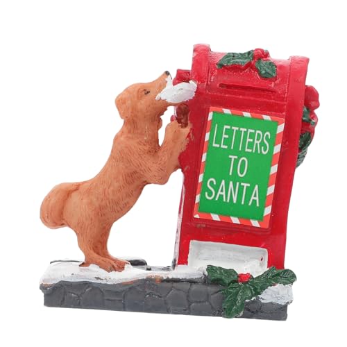 TOYZFRIENDY Weihnachtliche Tischdekoration Briefkasten Figur mit Roter Hund Handgefertigt Festliche Garten und Weihnachtsbaum Ornament für Xmas Deko und Weihnachtsdeko TOYZFRIENDY Weihnachtliche Tischdekoration Briefkasten Figur mit Roter Hund Handgefertigt Festliche Garten und Weihnachtsbaum Ornament für Xmas Deko und Weihnachtsdeko von TOYZFRIENDY