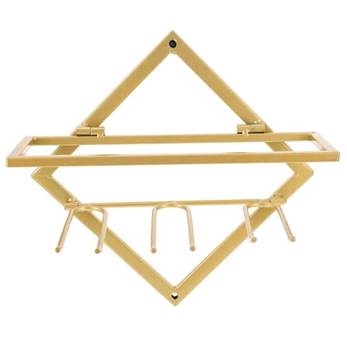 TOYZFRIENDY Weinregal Wandmontage Weinflaschenhalter Aus Stahl Kreatives Klappbares Weinregal Für Flaschen Und Gläser Wohnzimmer Küche Bar TOYZFRIENDY Weinregal Wandmontage Weinflaschenhalter Aus Stahl Kreatives Klappbares Weinregal Für Flaschen Und Gläser Wohnzimmer Küche Bar von TOYZFRIENDY