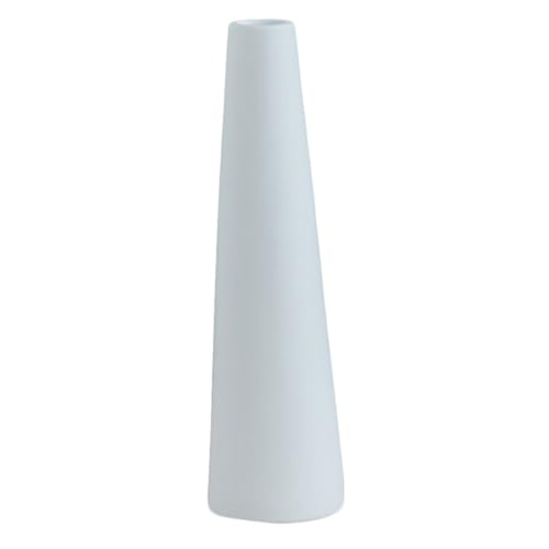 TOYZFRIENDY Weiße Keramikvase Modern Nordic Stil Kreative Blumenvase Für Trockenblumen Tischdeko Schlichte Minimalistische Vasenform Für Zuhause Wohnzimmer Dekoration von TOYZFRIENDY