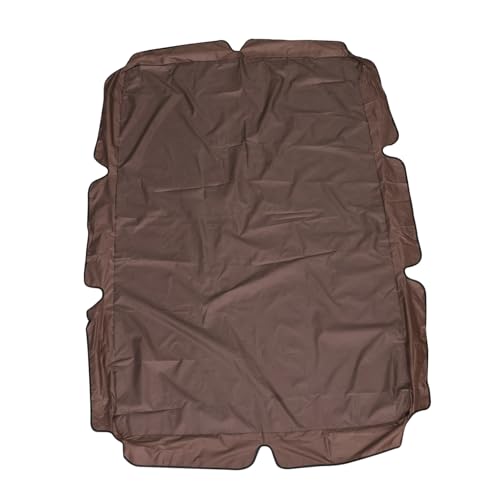 TOYZFRIENDY Wetterfeste Gartenschaukel Abdeckung UV Beständiges Ersatzdach für Hollywoodschaukel Wasser und Verschleißfest Universeller Sonnenschutz und Winterschutz Braune Patio Swing Cover von TOYZFRIENDY