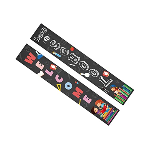TOYZFRIENDY Willkommen Banner Wetterfest Wiederverwendbar Leicht für Klassenzimmer Tür und Verandadekoration Schulanfang Party Einschulung Campus Dekoration von TOYZFRIENDY
