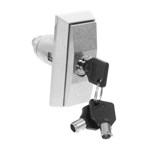 TOYZFRIENDY Zinklegierung T-Schloss Automatenschloss mit Schlüssel Robustes Snack-automaten Zubehör Diebstahlschutz für Verkaufsautomaten Kompatibel mit Arcade Waschmaschinen Einfache von TOYZFRIENDY