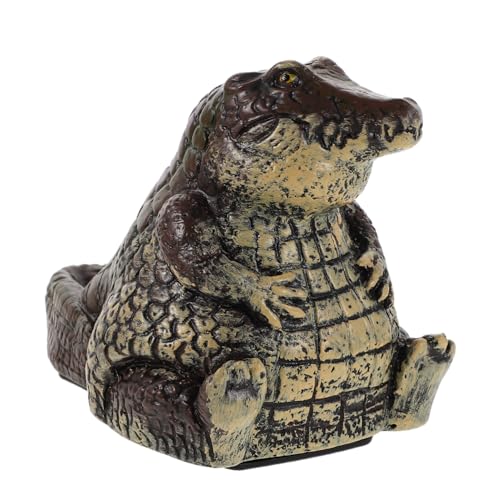 TOYZFRIENDY wasserdichte Alligator Schlüsselkassette Garten Versteckter Schlüsselbehälter Miniatur Schlüsselbox Dekorativer Outdoor Schlüssel Safe Für Außenbereich von TOYZFRIENDY