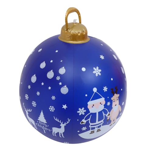 TOYZFRIENDY wasserdichte PVC Weihnachtskugel Außen Große Aufblasbare Hofdekoration Wetterfeste Farbechte Weihnachtsornamente Leichtes Platzsparendes Design Schnelles Aufblasen für Festliche TOYZFRIENDY wasserdichte PVC Weihnachtskugel Außen Große Aufblasbare Hofdekoration Wetterfeste Farbechte Weihnachtsornamente Leichtes Platzsparendes Design Schnelles Aufblasen für Festliche von TOYZFRIENDY
