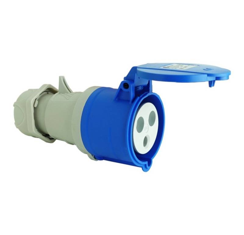 TP Electric Steckdose CEE Campingsteckdose Kupplung 3P 16A IP44 230V, 1-St. von TP Electric