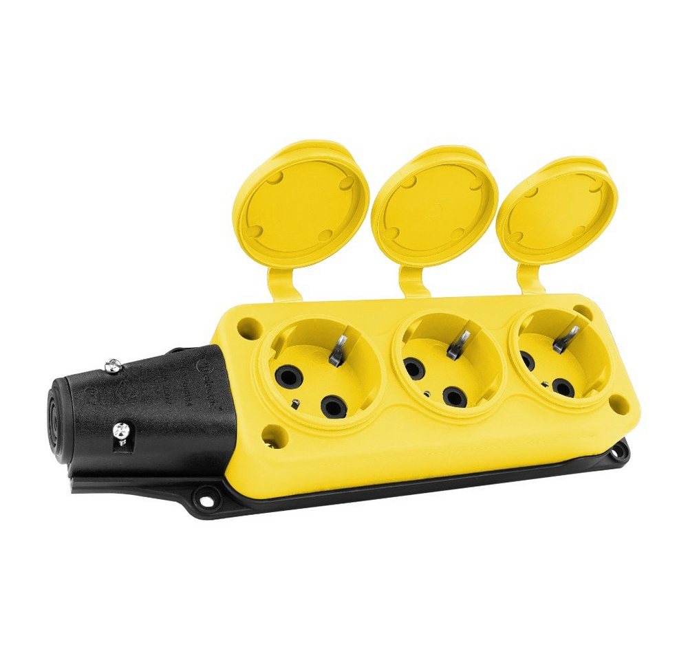 TP Electric Steckdosenleiste Mehrfachsteckdose Gummikupplung 3-fach Schuko IP44 Steckdosenleiste 3-fach TP Electric Steckdosenleiste Mehrfachsteckdose Gummikupplung 3-fach Schuko IP44 Steckdosenleiste 3-fach von TP Electric