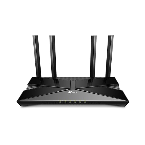 TP-Link Archer AX23 AX1800 Dual-Band Wi-Fi 6 Router (1201 Mbit/s 5 GHz, 574 Mbit/s 2,4 GHz, 4 × Gigabit LAN-Ports, WPA3, HomeCare, Tether APP), Unterstützt keine DSL-Funktion von TP-Link