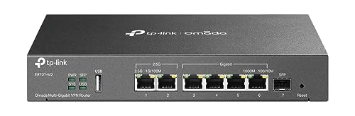 TP-LINK ER707-M2 Router 2.5 Gigabit Ethernet, Schnelles Ethernet, Gigabit Ethernet Schwarz Marke von TP-Link