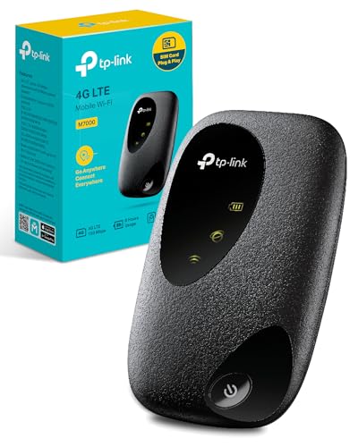 TP-Link 4G LTE Travel Mobile Mi-Fi Hotspot, Connection with Up to 10 Devices, Compatible with Most of The Network, with Long Lasting and Rechargeable Battery, Easy Management with tpMiFi App (M7000) von TP-Link