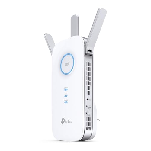 TP-Link AC1750 WiFi Extender (RE450) - Dualband-WLAN-Repeater, Internet-Booster, erweitert WLAN-Reichweite auf bis zu 1750 Mbps, zuverlässiger Signalverstärker für Zuhause & Büro von TP-Link