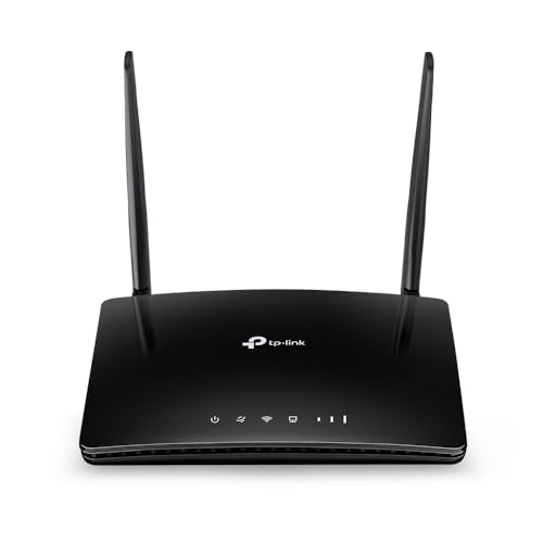 TP-Link Archer MR402 WiFi mit SIM, AC1200Mbps Dual Band 4G LTE-WLAN-Router, 3 LAN-Ports und 1 LAN/WAN, Plug & Play, 2 abnehmbare LTE-Antennen, QoS, OneMesh. von TP-Link