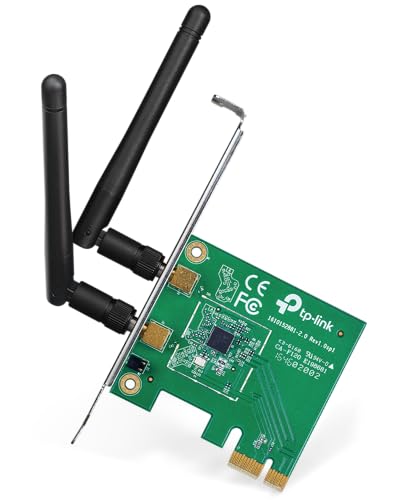 TP-Link Archer TL-WN881ND WiFi 5 WLAN PCIe Netzwerkkart mit Bluetooth 4.2 (867MBit/s 5GHz, 300MBit/s 2,4GHz, 2 abnehmbaren Antennen, geeignet für Windows 11/10/8.1/8/7) von TP-Link