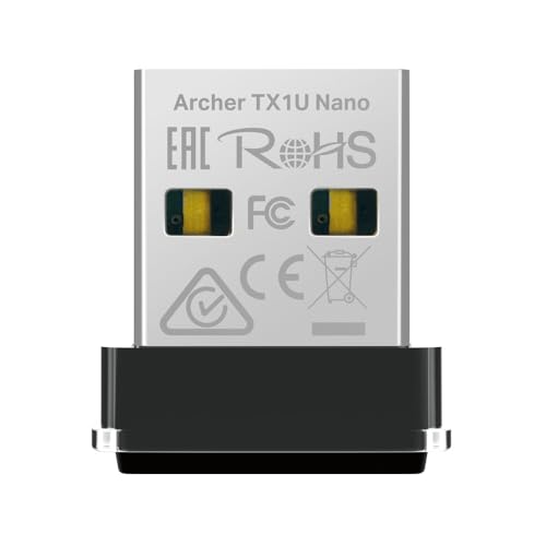 TP-Link Archer TX1U Nano; AX300 Mbps, Nano Design, Plug & Play, unterstützt Linux und Windows(11/10/7), Wi-Fi 6 USB Adapter von TP-Link