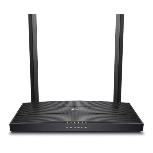 TP-Link Archer VR400 Modem Router Gigabit ADSL/VDSL, Faser, Wireless AC1200 Mbps, Dual Band 2.4 GHz + 5 GHz, USB 2.0 ((geeignet für Österreich/Schweiz, nicht in Deutschland einsetzbar) von TP-Link