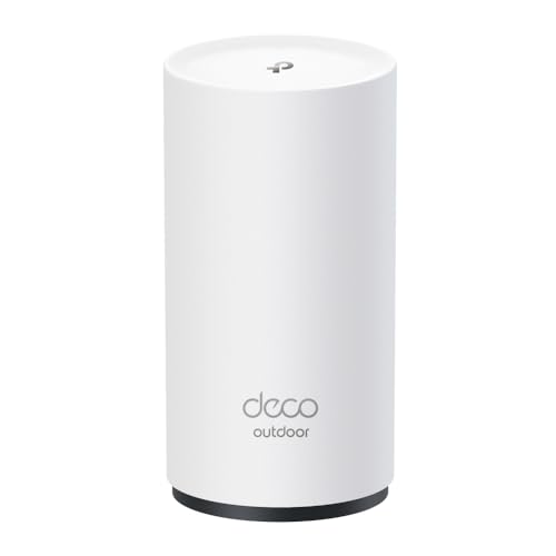 TP-Link Deco BE25-Outdoor Wi-Fi 7 Router | Dualband-WLAN bis zu 2.882 Mbit/s (5 GHz) + 688 Mbit/s (2,4 GHz) | 2× 2,5-Gbit/s-Ports | 802.3at PoE/AC-Stromversorgung | ideal für Garten und Terrasse von TP-Link