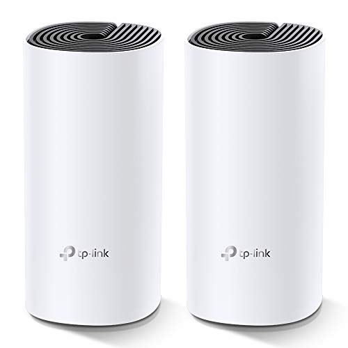 TP-Link Deco M4 Mesh WLAN Set (2er Pack), AC1200 Dual Band Router & Repeater, 2x Gigabit Ports für jede Einheit, empfohlen für Häuser mit 2-3 Schlafzimmern, Umfassender Jugendschutz von TP-Link