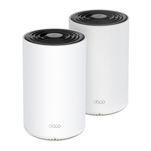 TP-Link Deco PX50 Powerline WLAN Mesh Set (2er Pack), Dualband Wi-Fi 6 AX3000 + G.hn G1500,Reichweite bis zu 420m², ideal zur großer Räume und Dicker Mauern, WPA3, weiß von TP-Link