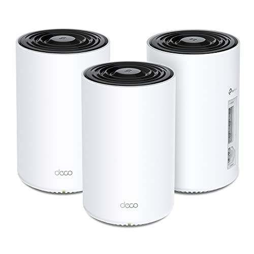 TP-Link Deco PX50 Powerline WLAN Mesh Set (3er Pack), Dualband Wi-Fi 6 AX3000 + G.hn G1500, ideal zur großer Räume und Dicker Mauern, empfohlen für Häuser mit 4-6 Schlafzimmern, WPA3 von TP-Link