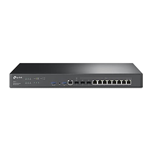TP-Link ER8411 Omada VPN Router 2X 10GE SFP+ (1 WAN. 1 WAN/LAN). 1x 1GE SFP WAN/LAN. 8X 1GE RJ45 WAN/LAN. 2X USB 3.0 von TP-Link