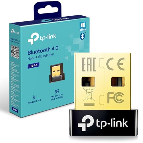 TP-Link Nano USB Bluetooth 4.0 Adapter for PC Laptop Desktop Computer, Long Range Bluetooth Dongle/Receiver for Windows 10/8.1/8/7/XP, Plug and Play (UB4A) von TP-Link