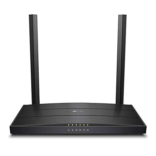 TP-Link [Neu] Archer VR400 Modem Router bis zu 100Mbps, Profil 30a, VDSL/FTTC/FTTS/ADSL, WLAN AC1200 Dual Band 2.4/5GHz, Gigabit-Ports, TP-Link OneMesh Technologie. -MIMO, Q. oS, Archer VR400 V3.0 von TP-Link