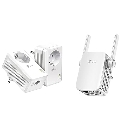 TP-Link Powerline Adapter Set TL-PA7017P KIT & RE305 AC1200 WLAN Repeater von TP-Link