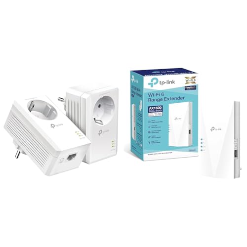TP-Link Powerline Adapter Set TL-PA7017P KIT & RE500X WiFi 6 WLAN Verstärker Repeater AX1500 TP-Link Powerline Adapter Set TL-PA7017P KIT & RE500X WiFi 6 WLAN Verstärker Repeater AX1500 von TP-Link