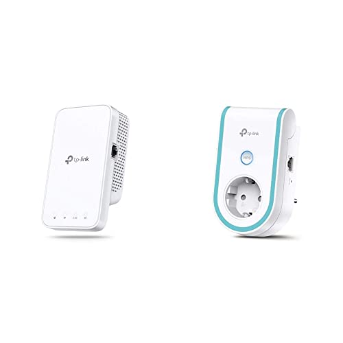 TP-Link RE330 WLAN Verstärker Repeater AC1200 (867MBit/s 5GHz + 300MBit/s 2,4GHz) weiß & RE365 AC1200 WLAN Repeater mit Steckdose (1200 Mbit/s, Dual WLAN AC+N, WLAN Verstärker) von TP-Link