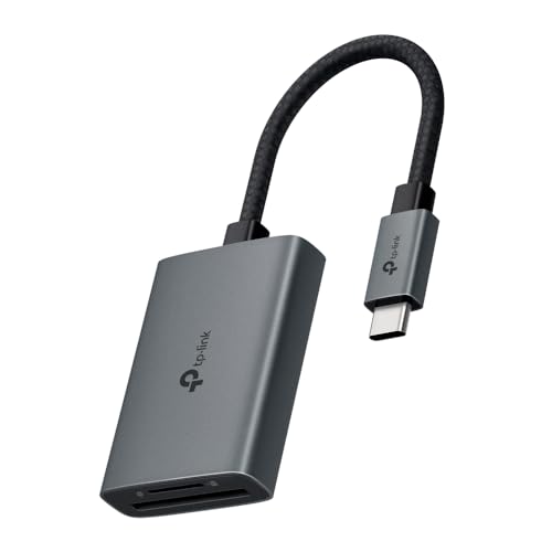 TP-Link Speicherkartenleser SD Kartenleser, USB C auf SD und microSD bis zu 2 TB, USB 3.0, UHS-I 200 MB/s, Gleichzeitiges Lesen und Schreiben von Zwei Karten, UA430C TP-Link Speicherkartenleser SD Kartenleser, USB C auf SD und microSD bis zu 2 TB, USB 3.0, UHS-I 200 MB/s, Gleichzeitiges Lesen und Schreiben von Zwei Karten, UA430C von TP-Link