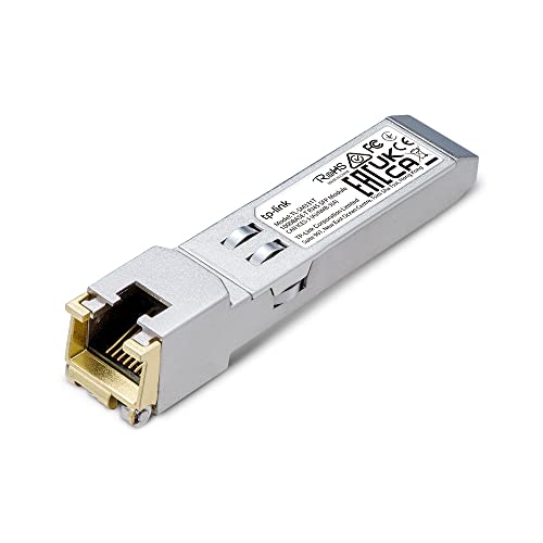 TP-Link TL-SM311T 1G SFP auf RJ45 Mini Gbic Modul - 1000Base-T Kupfer Transceiver Kompatibel für Switch mit SFP-Ports, Plug-and-Play, Robustes Metallgehäuse. von TP-Link