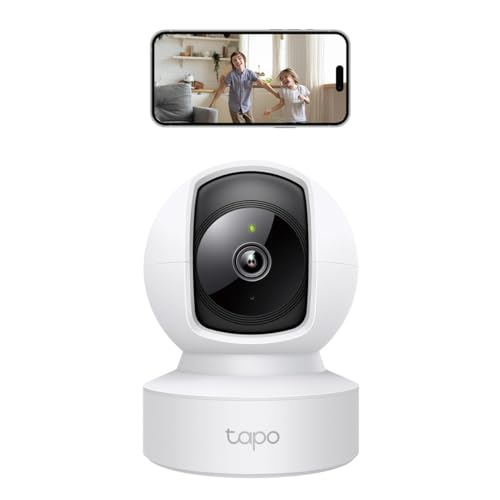 Tapo TP-Link C212 360° WLAN Überwachungskamera, Ethernet/Wi-Fi-Anschluss,2K Auflösung, Bewegungsverfolgung, Nachtsicht, Zwei-Wege-Audio, kompatibel mit Alexa und Google Assistant, für Babys/Haustiere Tapo TP-Link C212 360° WLAN Überwachungskamera, Ethernet/Wi-Fi-Anschluss,2K Auflösung, Bewegungsverfolgung, Nachtsicht, Zwei-Wege-Audio, kompatibel mit Alexa und Google Assistant, für Babys/Haustiere von Tapo
