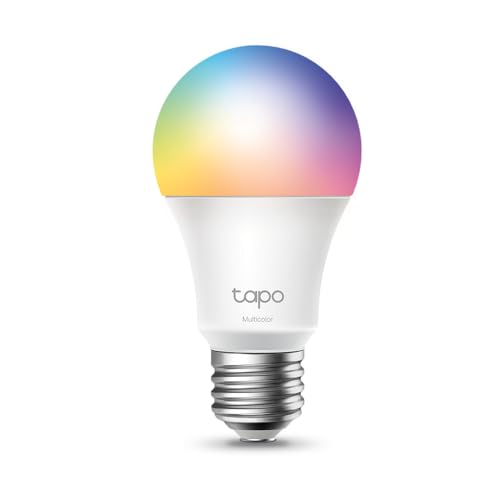 Tapo L530E alexa lampe E27, Energie sparen, Mehrfarbrige dimmbare smarte WLAN Glühbirne,smart home alexa zubehör,kompatibel mit Alexa,Google Assistant,Abläufe und Zeitpläne,Kein Hub notwendig von Tapo