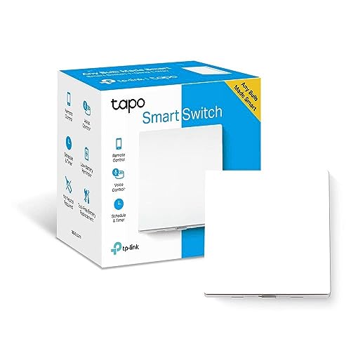 Tapo S210 Smart Lichtschalter, 1-Gang 1-Way, Fernbedienung, Sprachsteuerung über Amazon Alexa oder den Google Assistant, batteriebetrieben [Muss mit Tapo H100 Hub verwendet Werden] von Tapo