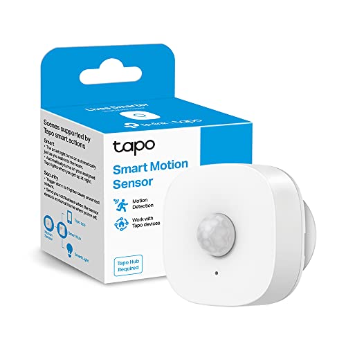 TP-Link Tapo T100 Bewegungsmelder, für Alarmanlage und Smart Home, Weitbereichserkennung, Batterielebensdauer über 1 Jahr, Tapo Smart Hub Tapo H100 Benötigt von TP-Link