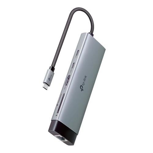 TP-Link UH9120C USB C Hub PD100W, 4K 60Hz HDMI, 1× USB C, 3× USB A, Gigabit Ethernet, SD- und microSD-Karten, kompatibel mit MacOS, Windows, Linux, iPad OS, iOS, Android, ChromeOS, Nintendo TP-Link UH9120C USB C Hub PD100W, 4K 60Hz HDMI, 1× USB C, 3× USB A, Gigabit Ethernet, SD- und microSD-Karten, kompatibel mit MacOS, Windows, Linux, iPad OS, iOS, Android, ChromeOS, Nintendo von TP-Link