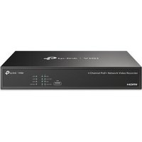 TP-Link VIGI NVR1004H-4P 4 Kanal Netzwerk Video Recorder, 1x bis zu 10TB SATA HDD intern montierbar von TP-Link