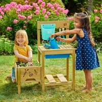 Tp Toys - Holz Kinderspielküche und Pflanzbeet Grow Up natur von TP Toys