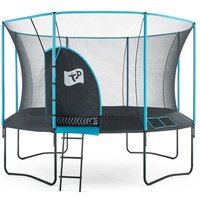 Trampolin Genius 14 inkl. Sicherheitsnetz Schwarz/Blau 427x427x269 cmx000D - Tp Toys von TP Toys