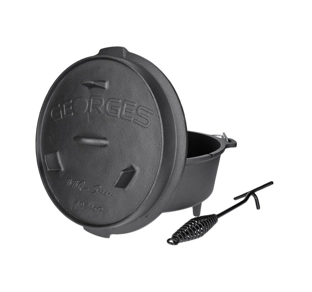 TP Schmortopf Premium Dutch Oven mit Füßen - preseasoned (bereits eingebrannt) inkl. von TP