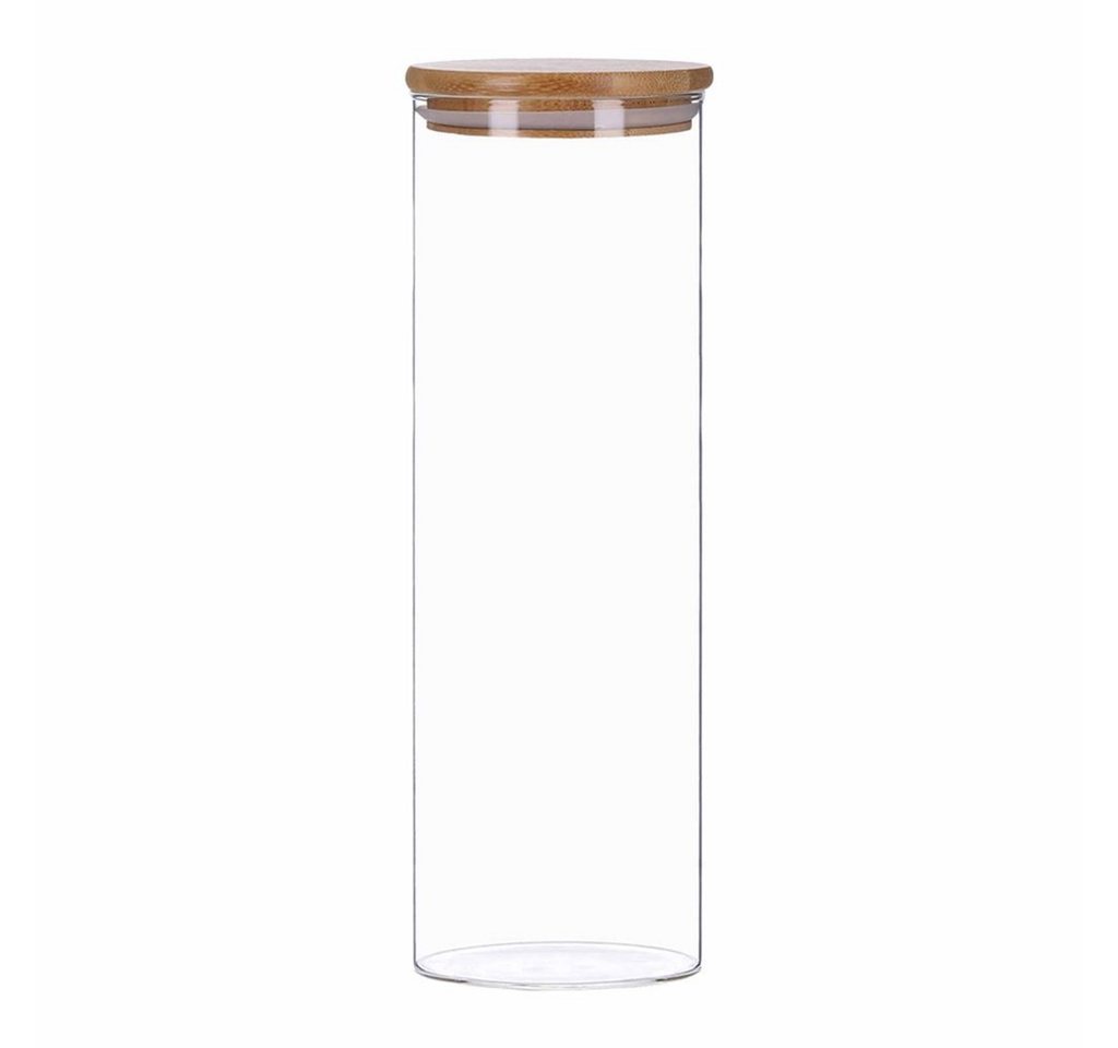 TP Vorratsglas Vorratsglas mit Bambus Deckel, Glas Behälter für Lebensmittel, luftdic von TP
