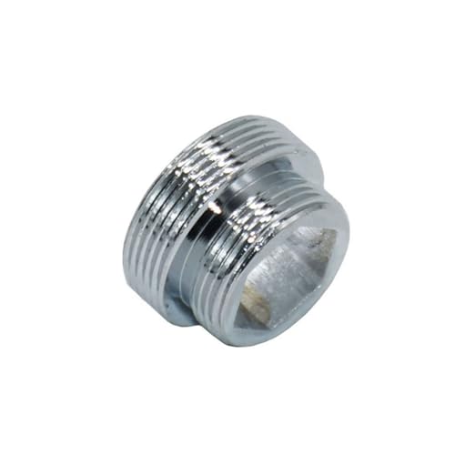 TPCYAN Wasserhahn Belüfter Adapter, 1/2"M16 M17 M18 M19 M12 M22 M24 M28 M32 Gewindeanschluss Männliche Weibchen für Bubbler Wasserreiniger Wasserhahn Kupferbeschläge (Size : M22-M18-12.7mm) von TPCYAN
