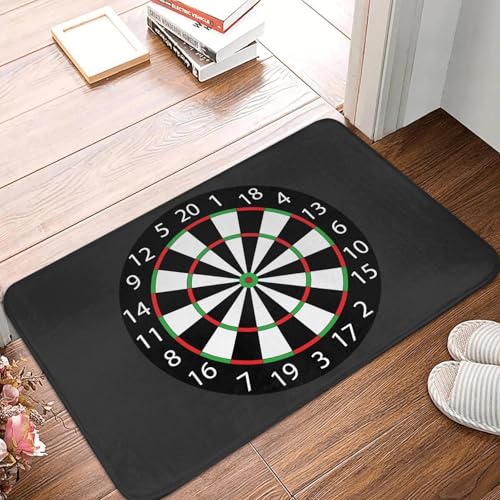 Darts Board Pfeil Ziel Tür Boden Bad Küche Matte Anti-Rutsch Innen Fußmatte Garage Eingang Teppich Teppich Footpad-24x36 inch von TPDODON