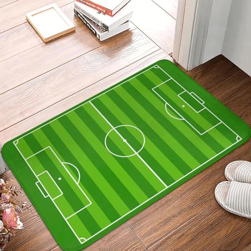 Fußballfeld-Fußmatte rutschfest für Bad Küche WC Boden Tür Eingang Teppich-20x32 inch Fußballfeld-Fußmatte rutschfest für Bad Küche WC Boden Tür Eingang Teppich-20x32 inch von TPDODON