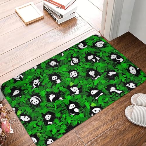 Panda Fußmatte rutschfeste Küche Badematte Garten Garage Tür Boden Eingang Teppich Teppich-20x32 inch von TPDODON