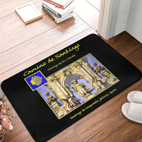 TPDODON Buen Camino de Santiago Haustür Boden Eingangsmatten Innen Küche Badezimmer Fußmatte Schlafzimmer Teppich Teppich-16x24 inch TPDODON Buen Camino de Santiago Haustür Boden Eingangsmatten Innen Küche Badezimmer Fußmatte Schlafzimmer Teppich Teppich-16x24 inch von TPDODON