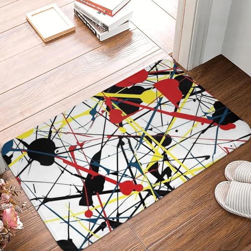 TPDODON Bunte Pop-Art-Fußmatte mit abstraktem Camouflage-Graffiti-Motiv rutschfest saugfähig für den Innenbereich Fußmatte Boden Bad Eingangsbereich Teppich-16x24 inch TPDODON Bunte Pop-Art-Fußmatte mit abstraktem Camouflage-Graffiti-Motiv rutschfest saugfähig für den Innenbereich Fußmatte Boden Bad Eingangsbereich Teppich-16x24 inch von TPDODON